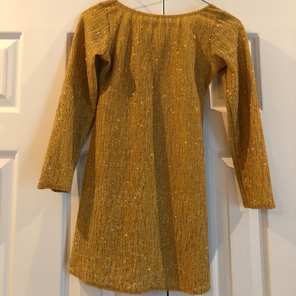 Girl’s Gold  and Silver Sparkle Dress.